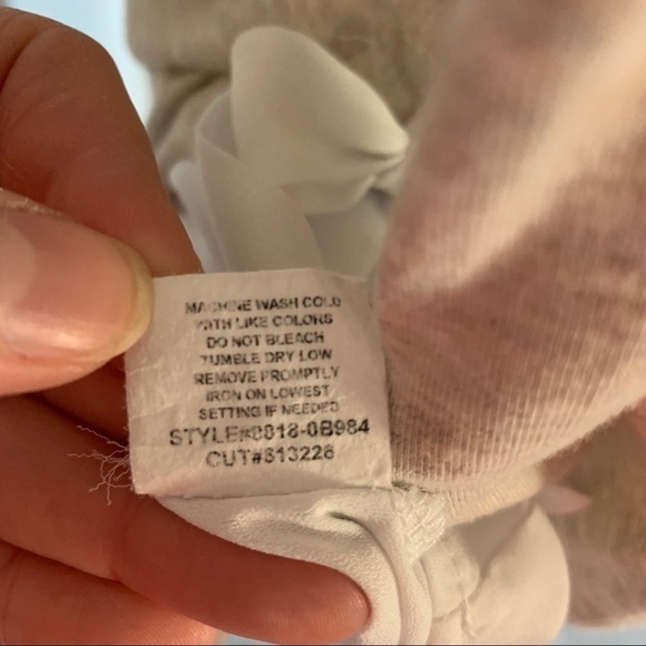 Anthropologie Pebble and Stone Nude Cream Tiered Top - Picture 8 of 8